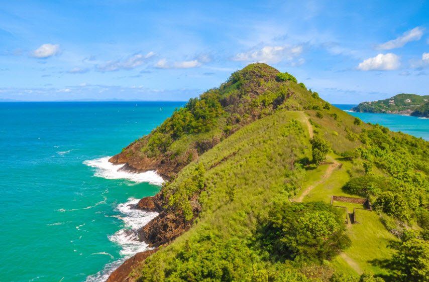 Pigeon Island National Park, Gros Islet, northwestern coast, Saint Lucia